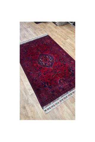 El Dokuma Afghan Halısı Bordo