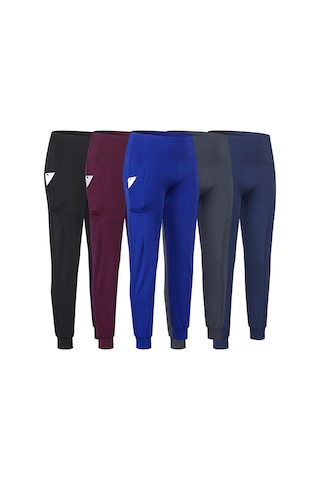 Skycity "yoga Tights Kadın - Yüksek Bel, Yan Cep, Esnek Ve Hızlı Kuruma, Spor Ve Fitness İçin" Koyu Mavi