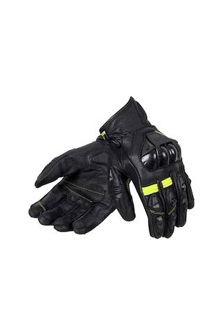 Ozone Rs600 Short Deri Motosiklet Eldiveni 66217 Siyah Yeşil