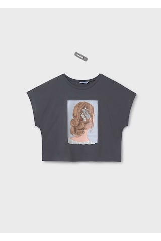 Mayoral Kız Çocuk T-shirt 6021m Antrasit