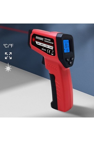 Kızılötesi Lazerli Termometre -50 C İle +380 C