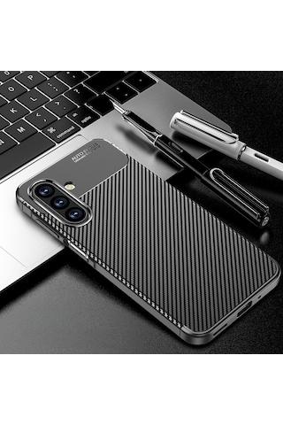 Samsung Uyumlu Galaxy A17 Kılıf Zore Negro Silikon Kapak Siyah