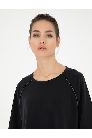 Pierre Cardin Kadın Siyah Sweatshirt 50284069-vr046 Siyah