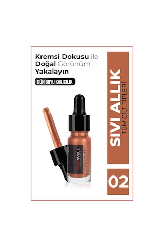 Turuncu Kremsi Doku Işıltılı Etki İle Sıvı Allık 00