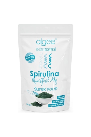 Algee Organik Spirulina Tozu 50 Gr