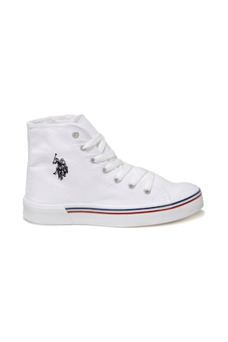 U.S. Polo Assn. Penelope Hıgh 1fx 100910633 Beyaz Kadın Havuz Taban Sneaker Beyaz