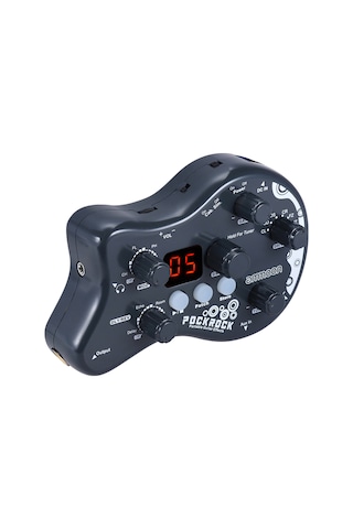 Ammoon Pockrock Portatif Gitar Çoklu Efektler İşlemci Efekt Gri