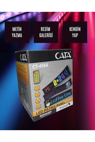Cata Ct-4568 Led Matrix Panel Kumandalı - Bluetooth