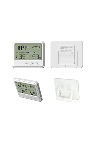 Konesam Beyaz Usb Şarjlı Ys202 Ev İçi Elektronik Nem-sıcaklık Ölçer, Lcd Ekran, Işıklandırma, Hatırlama, Takvim, Alarm, Masaüstü/duvar Montajlı