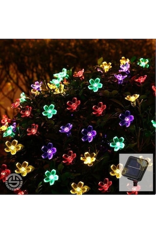 Solar 30 Ledli Çiçekli Rgb Bahçe Aydınlatma Dekorasyon Güneş Enerjili Standart