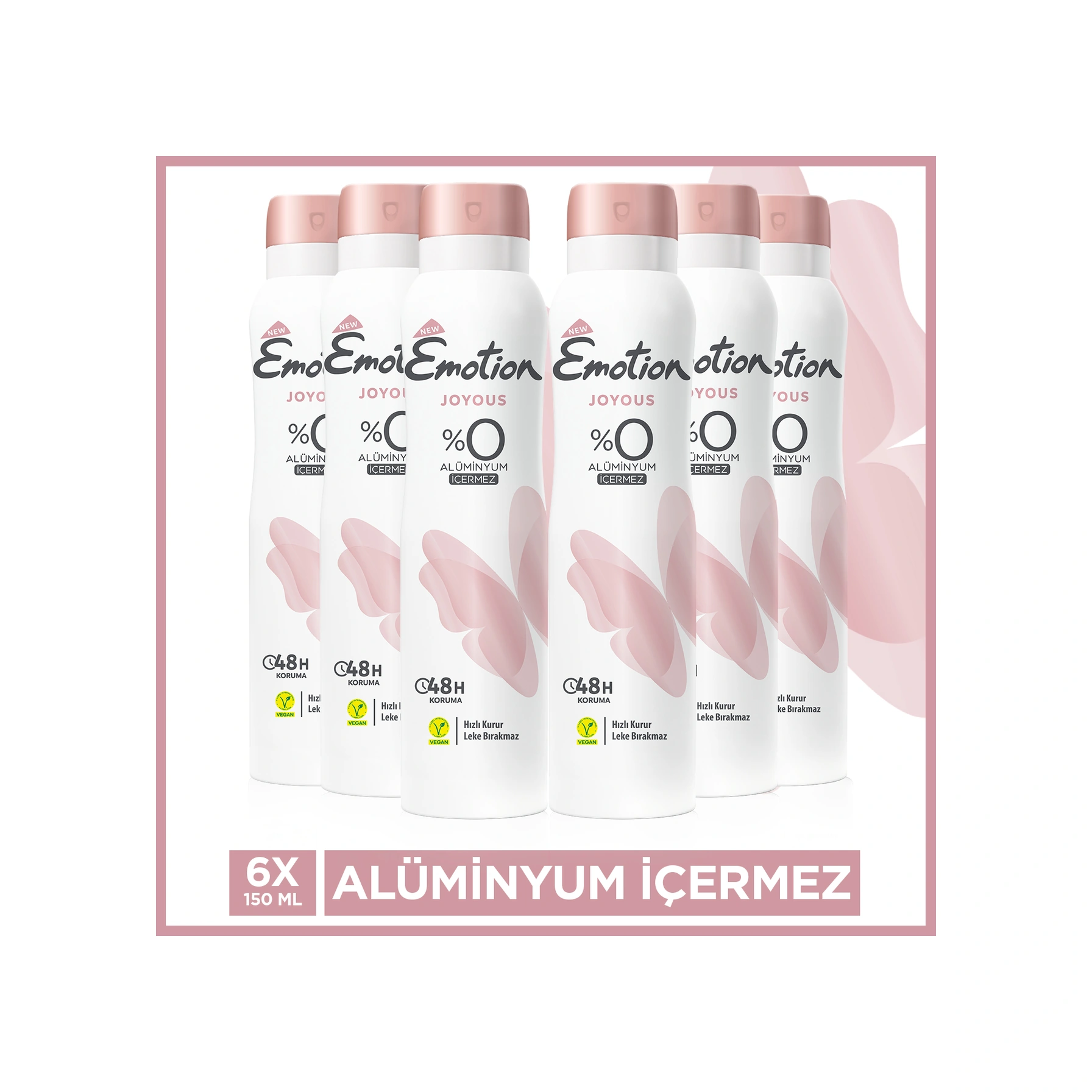 Emotion Joyous Kadın Deodorant 6x150 Ml