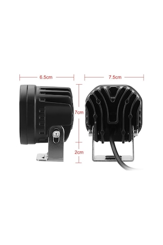 Off-road Sis Lambası 4 Led 12-32v 40w -set Sarı / Lass284-1
