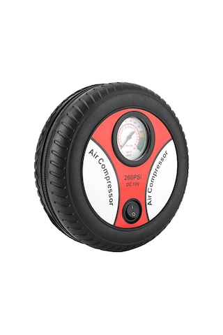 Tenfowee 12v Elektrikli Araç Hava Pompa Yüksek Basınçlı, Görsel Lastik Basıncı Ölçer, 2.4m Kablolu, Araç-motosiklet-bisiklet İçin Taşınabilir Hızlı Şişirme