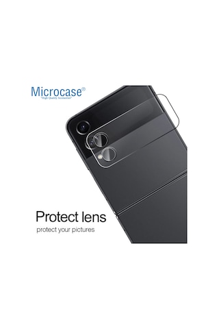 Microcase Samsung Galaxy Uyumlu Z Flip 4 Kamera Camı Lens Koruyucu Film