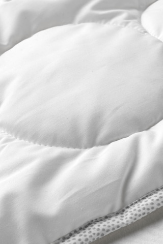 Lenast Bebek Yorganı Beyaz-gri Meridyendukkan 110x125 Cm Pamuk/liyosel