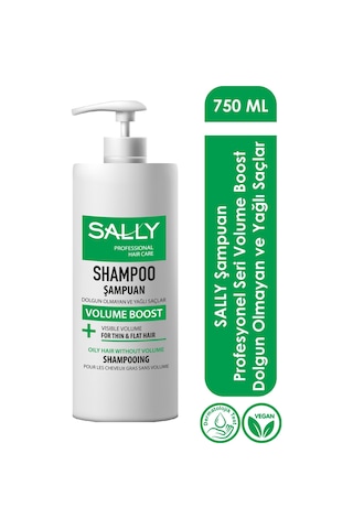 Sally Şampuan Profesyonel Seri Volume Boost Dolgun Olmayan ve Yağlı Saçlar 750 ML