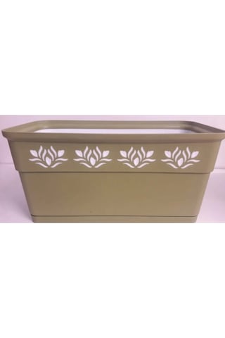 30 Cm Uzunluğunda Çift Renkli Balkon Saksı Royaleks-ak637