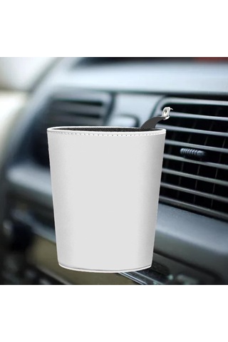 Homyl Araba Çöp Kutusu Can Dayanıklı İç Aksesuar Çok Beyaz Beyaz