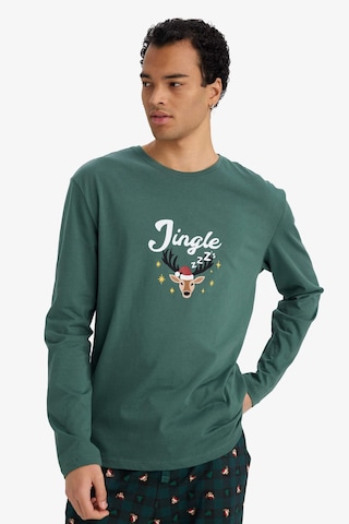 Defacto Regular Fit Hayvan Baskılı Uzun Kollu 2li Takım G2935ax25wngn1259 Yeşil-gn1259