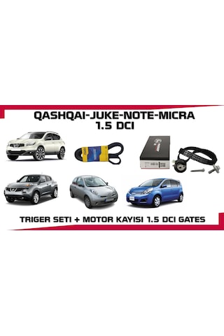 Qashqaı Trıger Setı + Motor Kayısı Juke Mıcra Note 1.5 Dcı