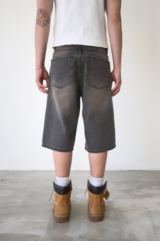 Flaw Baggy Kot Şort-29228 Antrasit