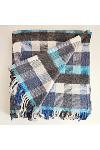 Çift Kişilik Pamuklu Battaniye 180x200 Cm 5034 Çok Renkli