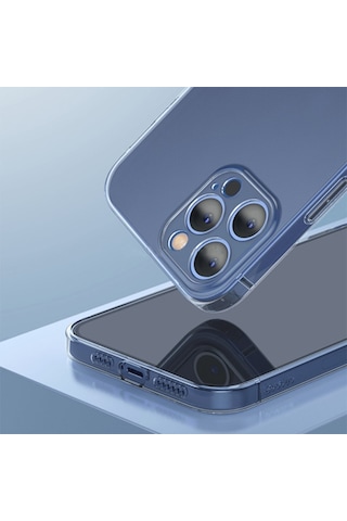 Baseus Simple Case Apple Uyumlu iPhone 12 Pro Max 6.7 Kilif Ince Seffaf Sili 119935647