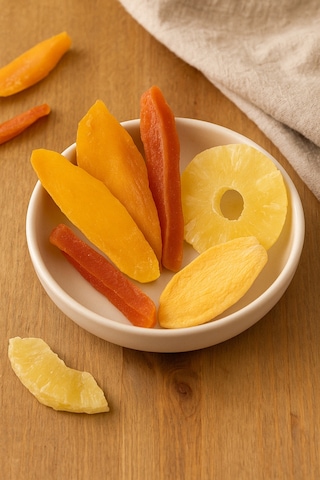 Kuru Meyve 150 Gr Tropikal Karışık Kuru Meyve Papaya Ananas Kavun Mango Atıştırmalık Diğer