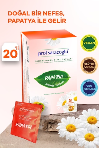 Prof Saracoglu Papatya Bitki Çayı 20'li