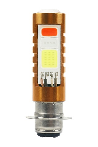 Üç Pençe Tasarımına Sahip Sağlam Led Koçanı Motosiklet Farları, Gece Sürüşü İçin 80w Parlak Ampul P15d