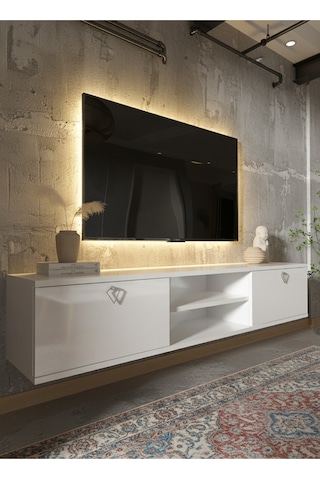 Resital Tv Ünitesi S1835-1 Beyaz Beyaz