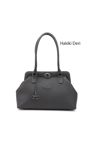 Gönderi R Kadıın Gri Antik Hakiki Deri El Ve Omuz Çantası Ddzw002b8397 Gri