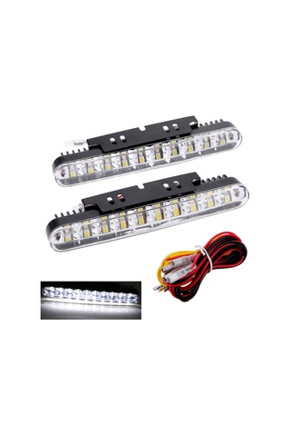 Dofolink 30 Led Gündüz Çalışma Lambası - Beyaz Ana Işık, Sarı Yön Belirti Fonksiyonu, Ip65 Su Geçirmez, 12v Dc Diğer