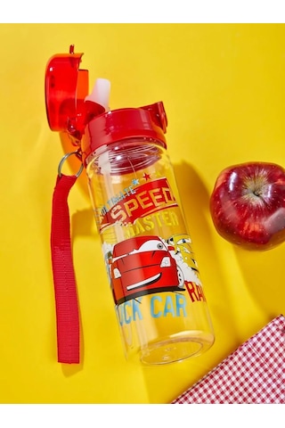 Speed Cars Suluk 500 Ml - Çocuk Suluk, Matara, Pipetli Suluk, Askılı Suluk Arabalar Matara