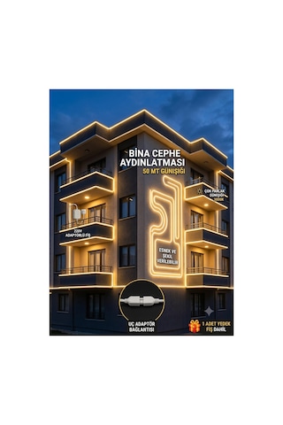 50 Metre Neon Led Şerit Led,günışığı-3000k, Esnek Led Çok Parlak,led, Kesilebilir,dekoratif Dış Aydınlatma Bahçe Aydınlatma,tavan Aydınlatma,gözalıcıaydınlatma