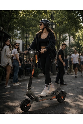 Onvo Mx-02 1600 W Elektrikli Scooter Kasklı Siyah