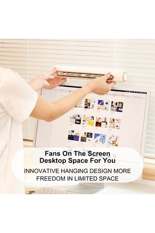 Usb Fan Bilgisayar Ekran Ventilador Şarj Edilebilir Pil Masası Fan Klipi Ekranda Ve Masa Masaüstü Ayakta