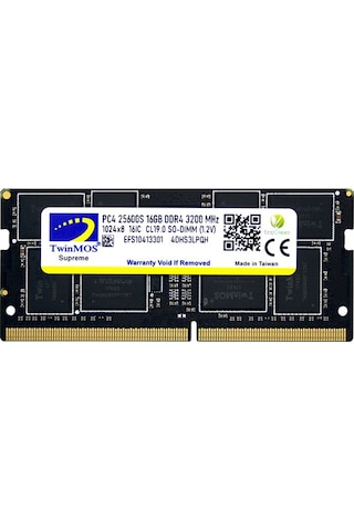 Twinmos MDD416GB3200N DDR4 16 GB 3200 MHz Notebook Ram