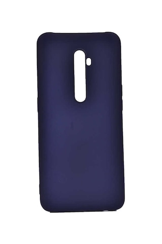 Oppo Reno 2 Kılıf Zore Premier Silikon Kapak Saks Mavi