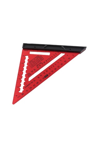 Geeksen Alüminyum Alyaşlı Ahşapçı Triangel Çizgicide: Kesin Ölçek, Çıkarılabilir Kısa Cetvel Ve Dayanıklı Yapı - Gümüş