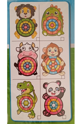 Keçe Dart Oyunu Topları Fırlat Hedefi Vur 1