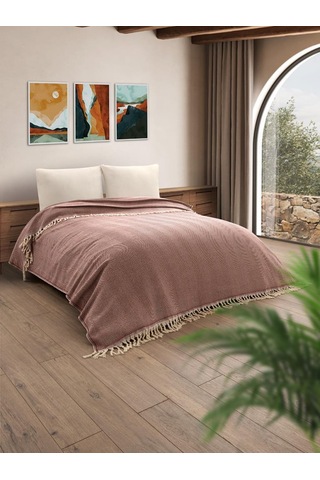 Battaniye Pamuk Miren 180x200 Cm Kiremit