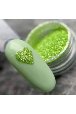 Glitter Tozu Melanj Ml6 5 Gr Fıstık Yeşili Nail Art Simi Yeşil