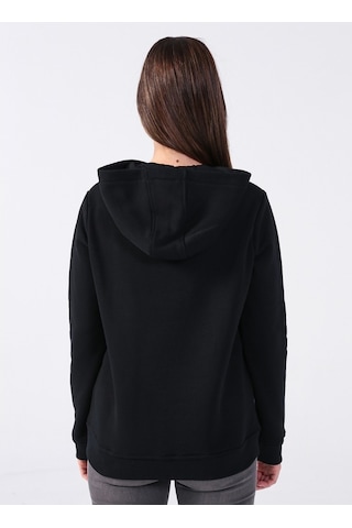 U.s. Polo Assn. Kapüşon Yaka Baskılı Siyah Kadın Sweatshirt Gızmo-sk022 Siyah