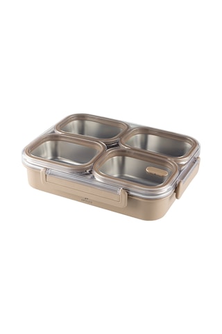 Aryıldız Bento Lunch Box 4 Bölmeli Haki Çok Renkli