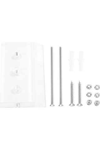 Duvara Monte Güverte Ekranı Lüks Kaykay Depolama Tutucu Rafı Şeffaf Renk Çok Renkli