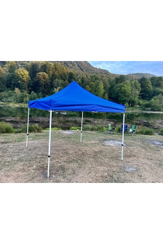 3x3 M 40 Mm Altıgen Gazebo Tente Mavi