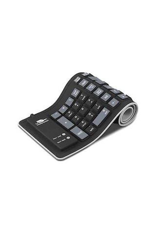 Dancemonkey Taşınabilir Klavye - Sessiz, Su Geçirmez, 103 Tuşlu, Siyah, Usb, Laptop/pc İçin