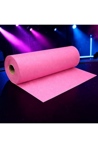 50 Metre Tek Parça 70 Cm Genişlik Elyaf Pembe Tela Kumaş Pembe Süsleme Kumaşı Mekan Dekor Kumaşı