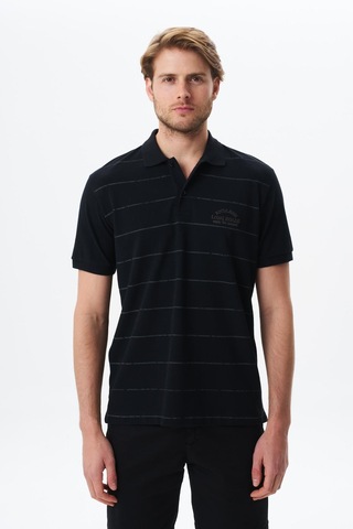 AR-MA Arma Erkek Basic Regular Fit % 100 Pamuk Pike Polo Yaka Tişört Y29374355702 Siyah